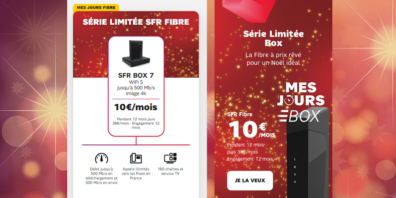 La Box Fibre de SFR passe à 10€/mois pendant 1 an !!!