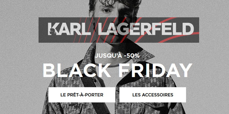 Jusqu’à -50% sur le site de Karl Lagerfeld
