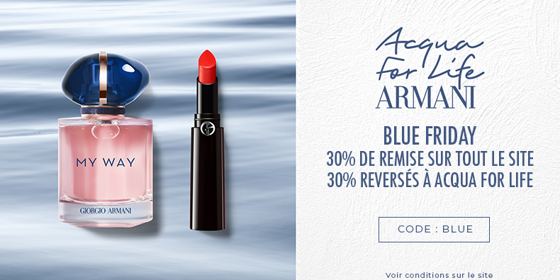 Blue Friday chez Armani beauty (Offre EXCLU -30% sur TOUT)