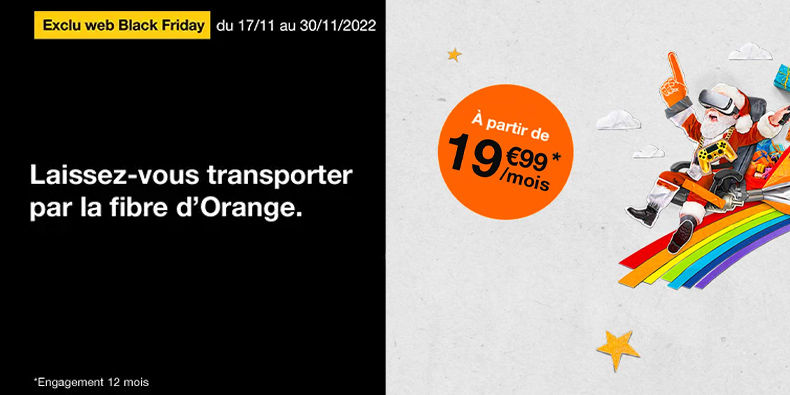 Orange Livebox Fibre à 19.99€/mois pendant 12 mois !