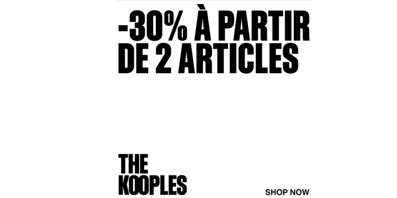 The Kooples : -30% dès 2 articles (collection Automne-Hiver)