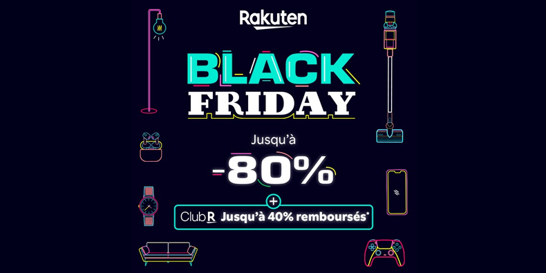 Jusqu’à -80% chez Rakuten pour le Black Friday 2023