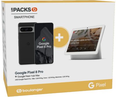 Smartphone GOOGLE Pack Pixel 8 Pro + Nest Hub Max