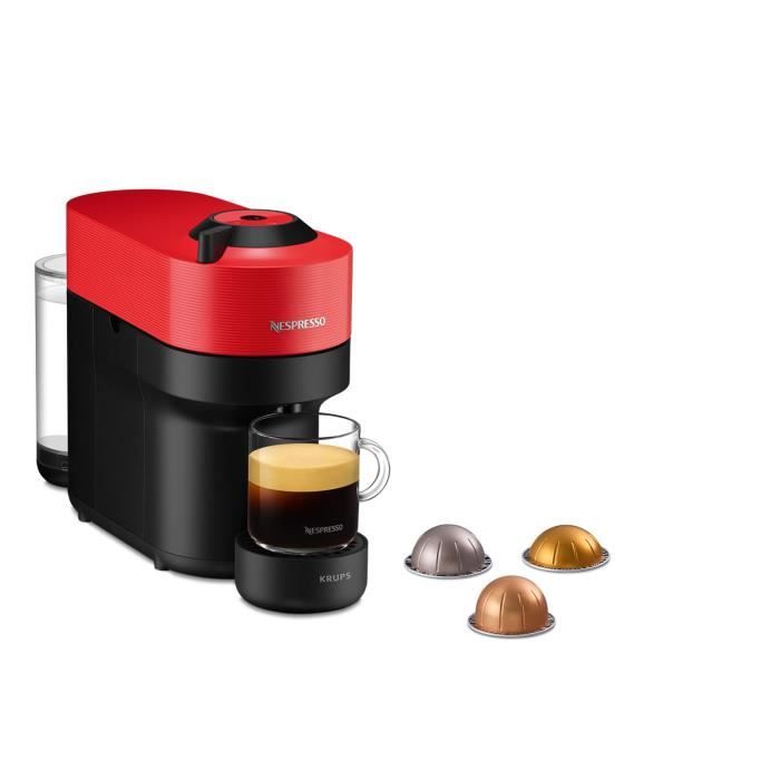Machine a cafe KRUPS NESPRESSO VERTUO POP Rouge Cafetiere a 