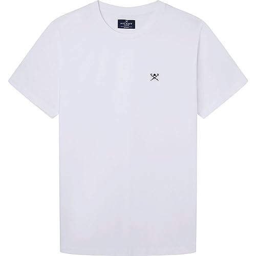 Hackett London Classic SS Tshirt T-Shirt, Blanc (White), M H