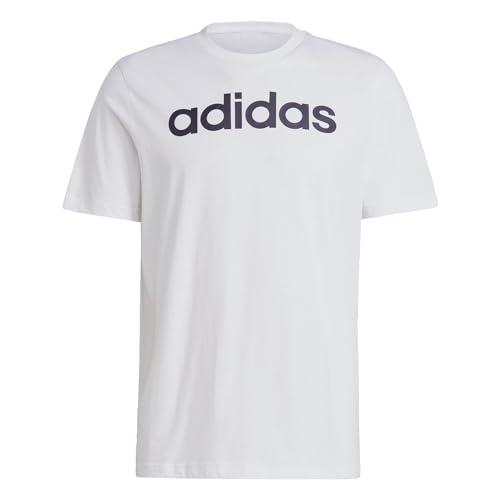 adidas IC9276 M Lin SJ T T-Shirt Homme White/Black Taille XL