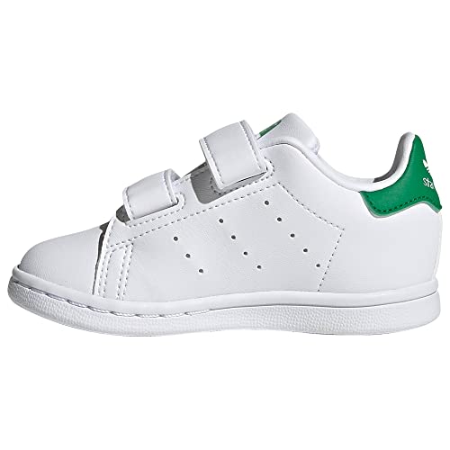 adidas Stan Smith CF, Sneaker Mixte bébé, Blanc/Vert, 22 EU