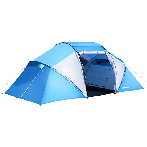 Outsunny Tente de Camping familiale 4-6 Personnes Tente dôme