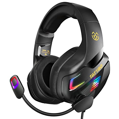 Tatybo Casque Gaming PS4, Casque Gamer Xbox One avec Microph