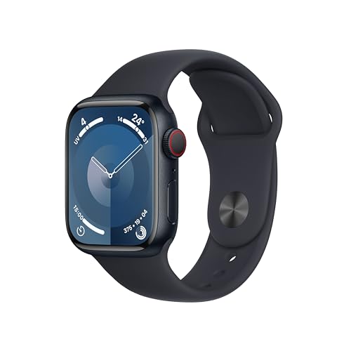 Apple Watch Series 9 (41 mm GPS + Cellular) Smartwatch avec 