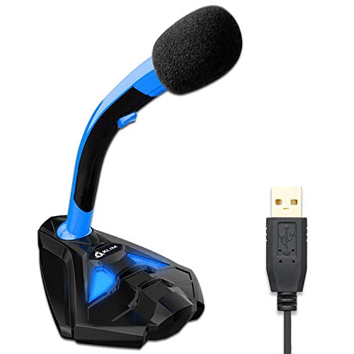 KLIM Voice Microphone à Pied USB pour Ordinateur - Micro de 