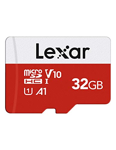 Lexar Carte Micro SD 32 Go, Carte Mémoire Micro SD+ Adaptate