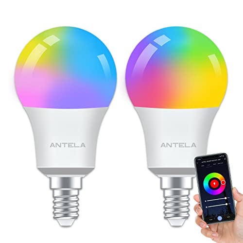 ANTELA Ampoule Connectée WiFi E14 A60 9W Ampoule LED Intelli