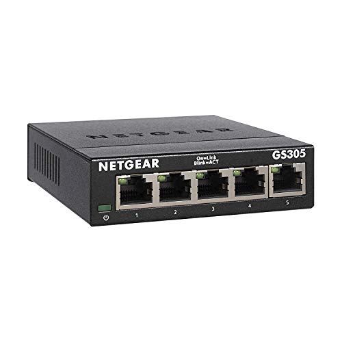 NETGEAR (GS305) Switch Ethernet 5 Ports RJ45 Métal Gigabit(1