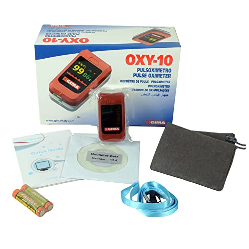 GIMA Oxy-10 Oxy-10 Oxymètre sans fil à doigt, portable, déte