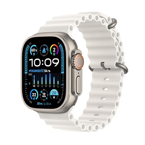 Apple Watch Ultra 2 GPS + Cellular, Boîtier en Titane de 49 