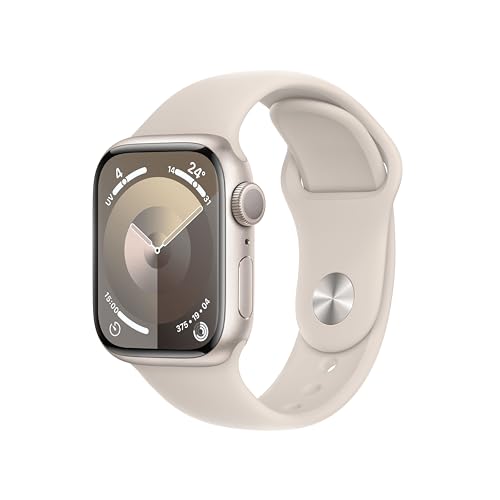 Apple Watch Series 9 (41 mm GPS) Smartwatch avec boîtier Alu