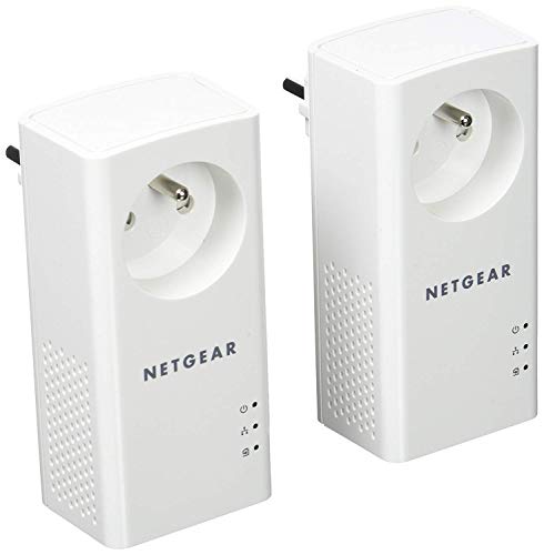 NETGEAR PLP1000-100FRS Pack de 2 prises CPL 1000 Mbps avec P