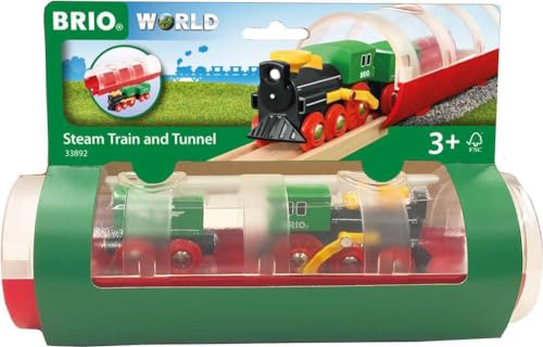Brio World - 33892 - Train à vapeur et Tunnel - Pour circuit