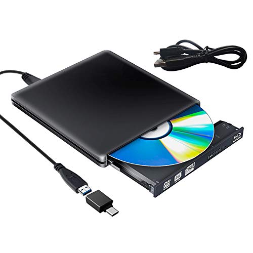 Lecteur Graveur Blu Ray Externe DVD CD 3D, USB 3.0 Slim BD C