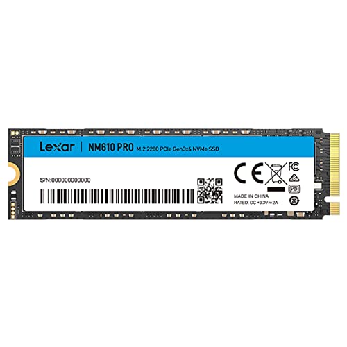 Lexar NM610PRO SSD, M.2 2280 PCIe Gen3x4 NVMe 1.4 SSD 1To In