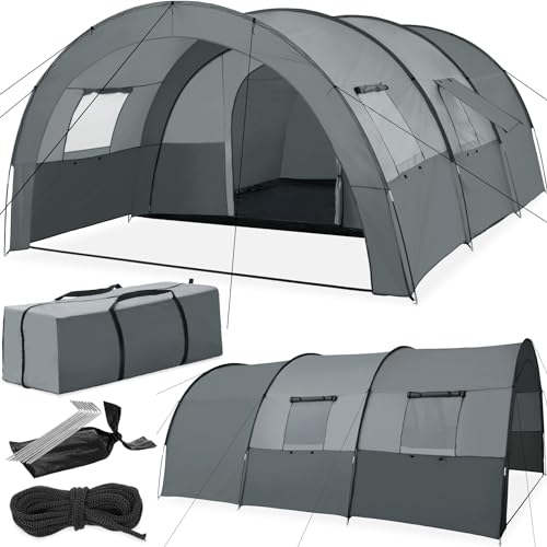 tectake Tente Camping Familiale Roskilde pour 6 Personnes Te