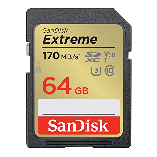 SanDisk 64 Go Extreme carte SDXC + RescuePRO Deluxe, jusquà 