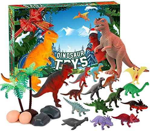 15000P 16pcs Dinosaures Jouet Blocs de Construction Figurine Calendrier de LAvent pour Enfants