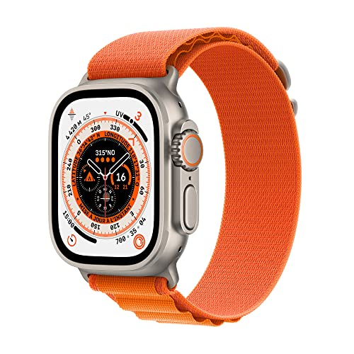 Apple Watch Ultra GPS + Cellular, Boîtier en Titane de 49 mm