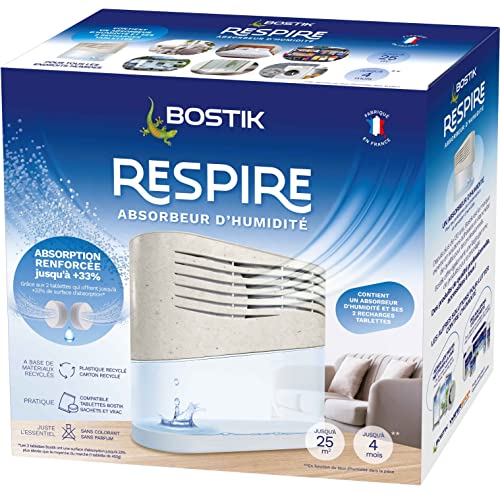 Bostik RESPIRE Déshumidificateur d’Air Anti Condensation, Ab