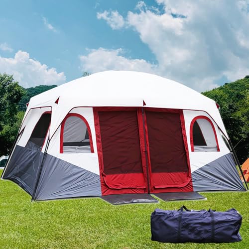 Tente de Camping, Tente familiale pour 8 à 12 Personnes, imp