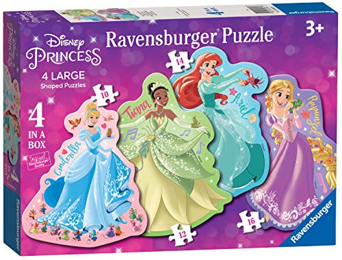 Ravensburger Disney Princess - 4 Large Shaped Jigsaw Puzzles