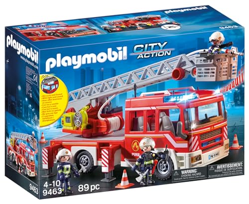 Playmobil 9463 Camion de Pompiers avec échelle pivotante - C